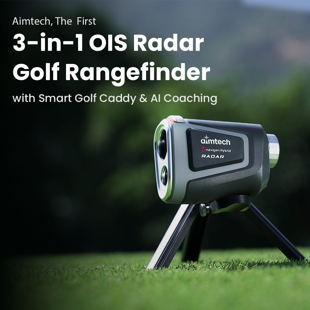 Aimtech Vnexgen 하이브리드 RADAR | 세계 최초 3-in-1 OIS 골프 거리 측정기-V3